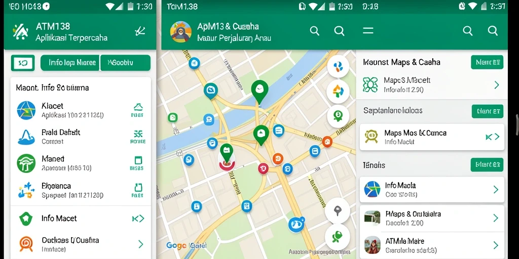 Tampilan antarmuka ATM138 yang intuitif untuk Info Macet.