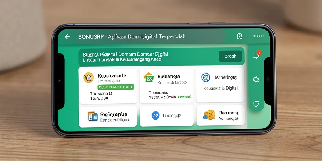 Tampilan antarmuka BONUSRP yang bersih dan mudah dinavigasi.
