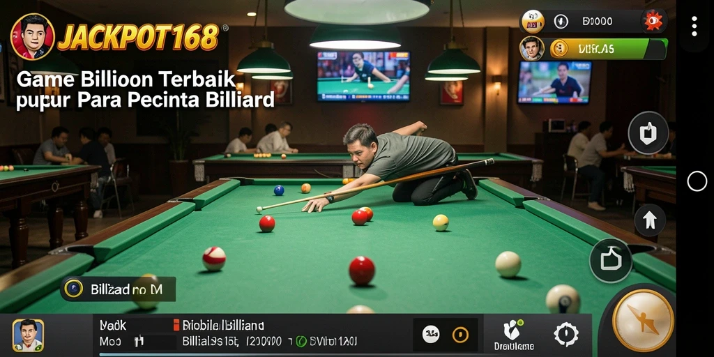 Antarmuka <strong>JACKPOT168</strong> yang menarik dengan fungsi billiard yang responsif.