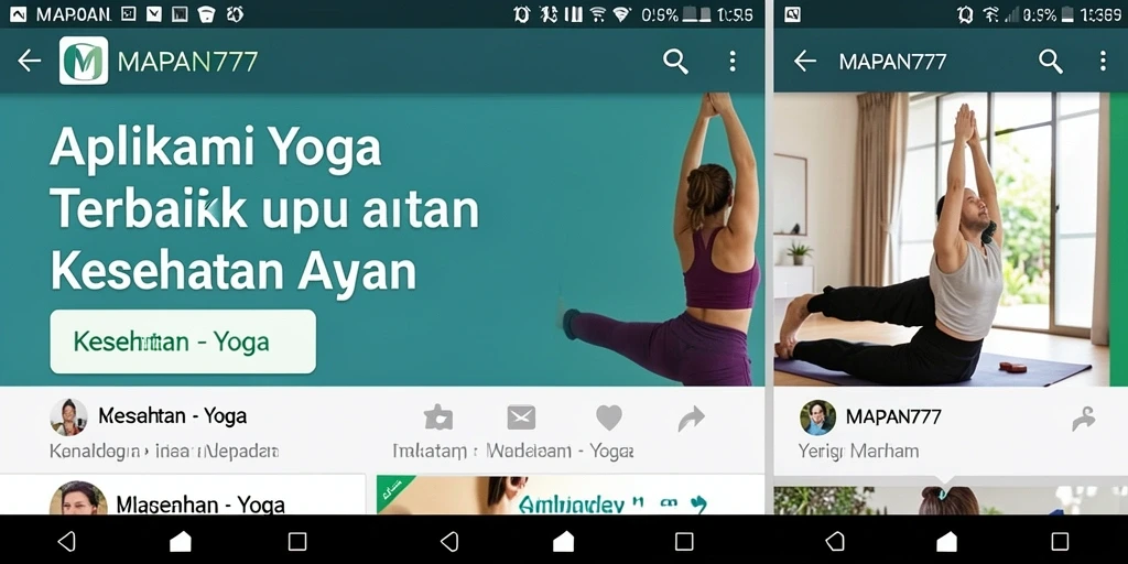 Antarmuka intuitif MAPAN777 yang memudahkan latihan Yoga.