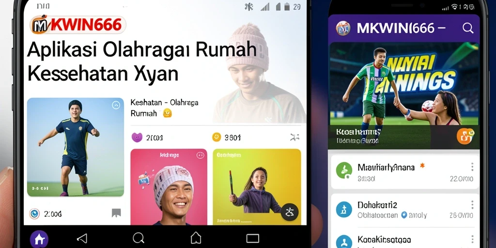 Tampilan antarmuka MKWIN666 yang intuitif untuk olahraga di rumah.