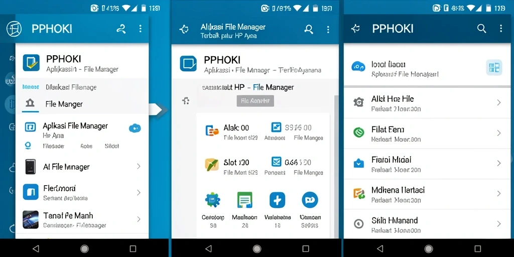 Tampilan antarmuka aplikasi File Manager PPHOKI menampilkan kemudahan navigasi.