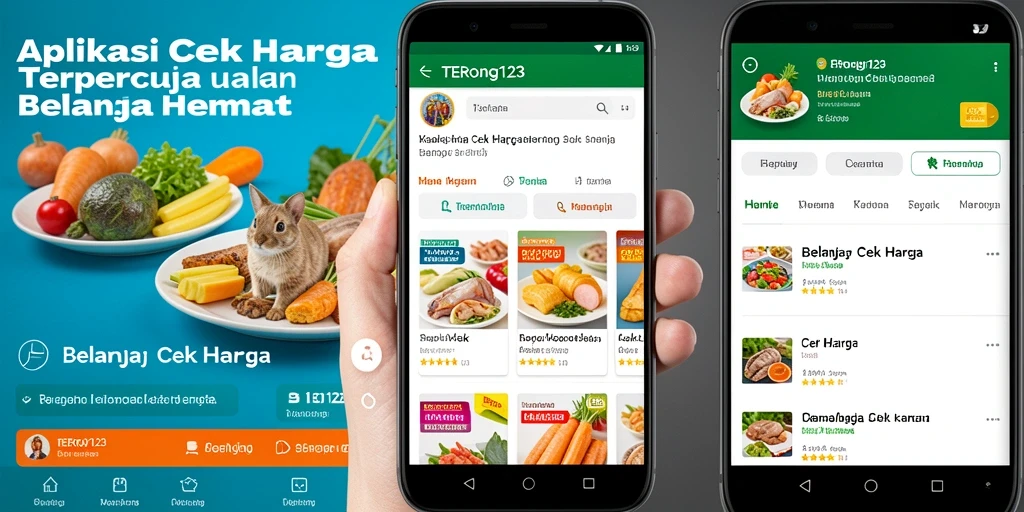 Tampilan antarmuka aplikasi Cek Harga TERONG123 yang menarik.